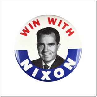 Richard M Nixon Presidential Campaign Button Design Posters and Art